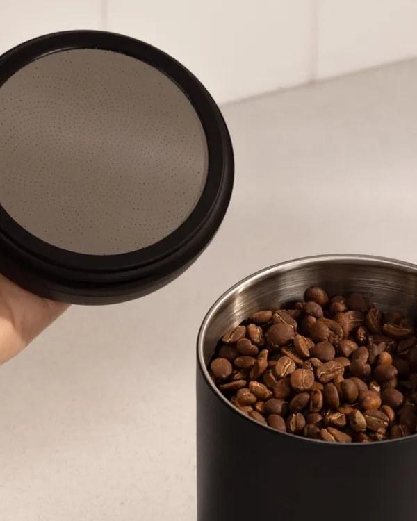 Lifting the lid off a matte black Atmos full of beans
