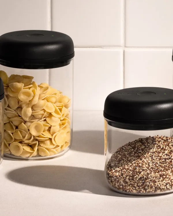 Atmos canisters storing pantry goods