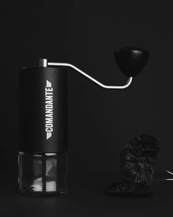 The black C40 on a dark background